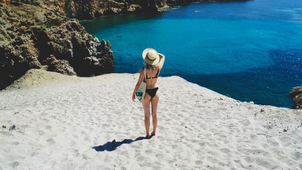 Woman on beach