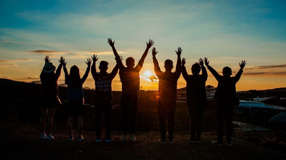 People Silhouette During Sunset 853168